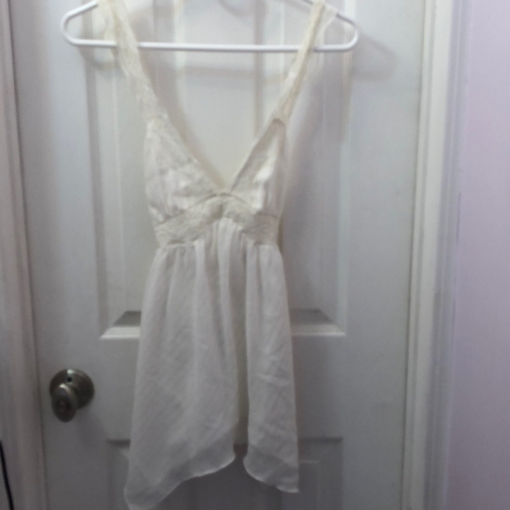 Lace trim tank top